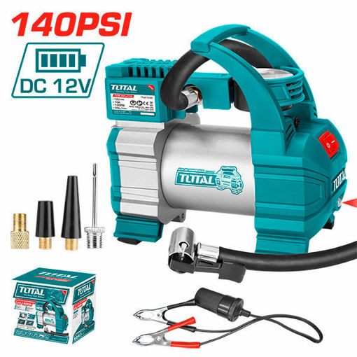 Imagen de Compresor De Aire Inflador 12v Auto,Moto,Bicicletas 140psi Total