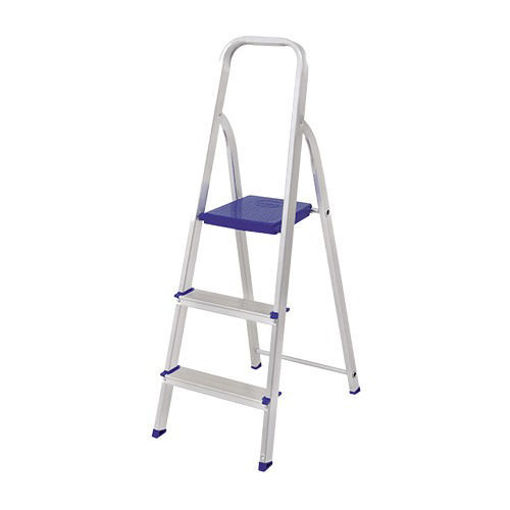 Imagen de Escalera Aluminio 3 Escalones Mor Plegable