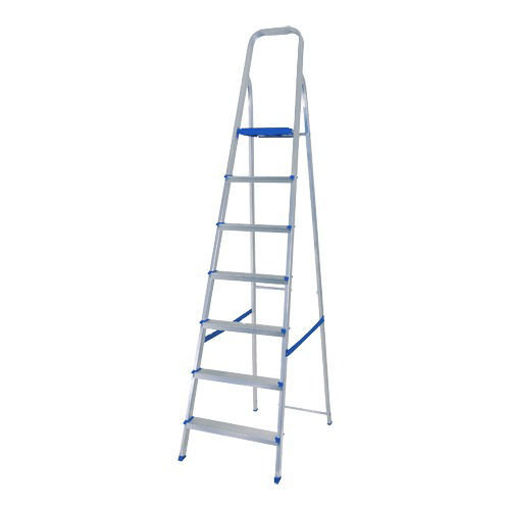 Imagen de Escalera Aluminio 7 Escalones Mor Plegable