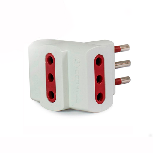 Imagen de Adaptador Múltiple Con Ficha De 3 En Línea 3 Salidas Conatel