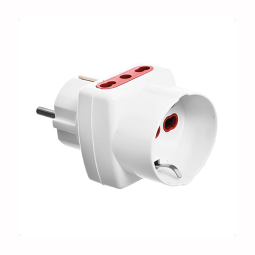 Imagen de Adaptador Modular Schuko 1+ 2 3 En Línea Enchufe Trifásico