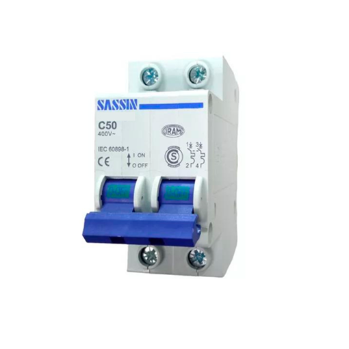 Imagen de Llave Termica Interruptor Bipolar 50A Sassin