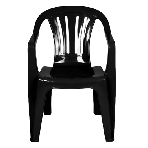 Imagen de Silla Plastica Negra Mor Reforzada