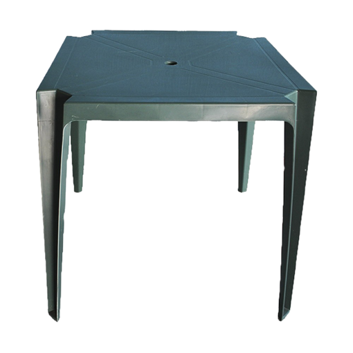 Imagen de Mesa Plastico Pvc Verde Cuadrada Mor 70x70