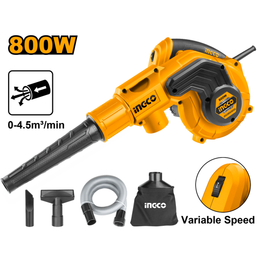 Imagen de Sopladora Aspiradora 800w Industrial Ingco