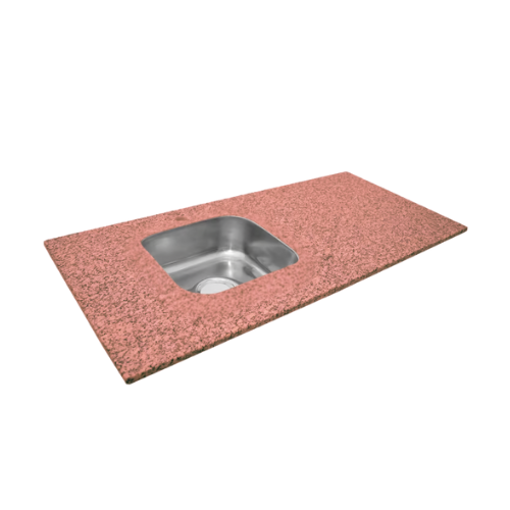 Imagen de Mesada De Granito C/Pileta Roja 1.20Mts