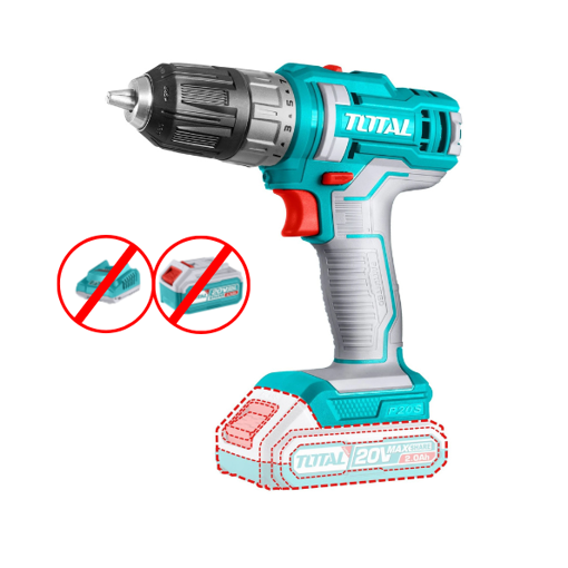 Imagen de Taladro Atornillador Inalámbrico 20v S/Bateria y Cargador  - 10mm Total