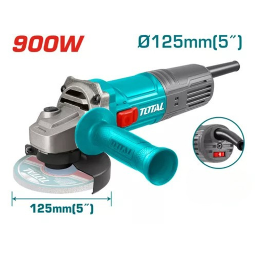 Imagen de Amoladora Angular 125mm 900W Total Velocidad Regulable