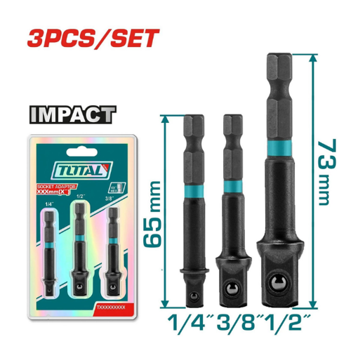Imagen de Set Adaptadores Para Tubos 1/2 - 3/8 - 1/4 Total