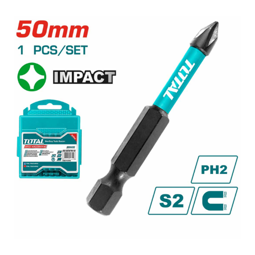 Imagen de Set De x1 Punta Atornillador De Impacto - Phillips Ph2 5cm