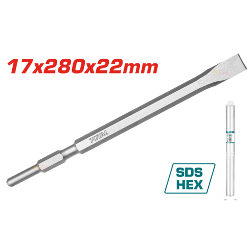 Imagen de Cincel Chato Sds Hex Demoledor 280mm Total