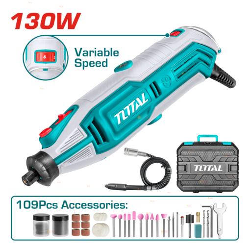 Imagen de Mini Torno 130w + 109 Accesorios Total