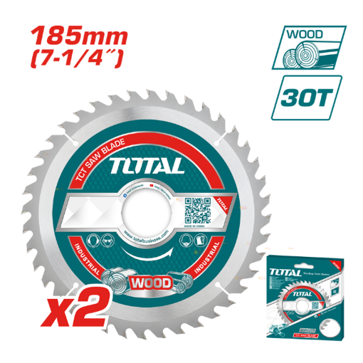 Imagen de Set 2 Discos Corte Madera Para Circular 7 1/4" 30 Dientes