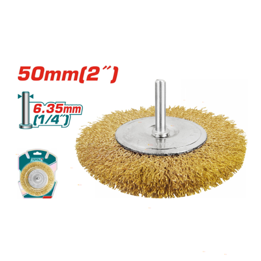 Imagen de Cepillo De Alambre Circular Para Taladro 50mm Total